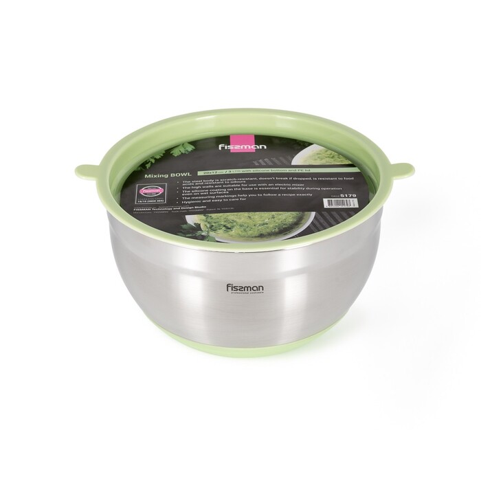 Миска з кришкою 20x12 см 3 л Fissman