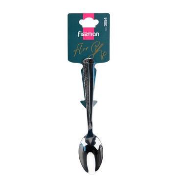 Набір чайних ложок Fissman 3 предмети FLOR 15 см нержавеющая сталь (3054)