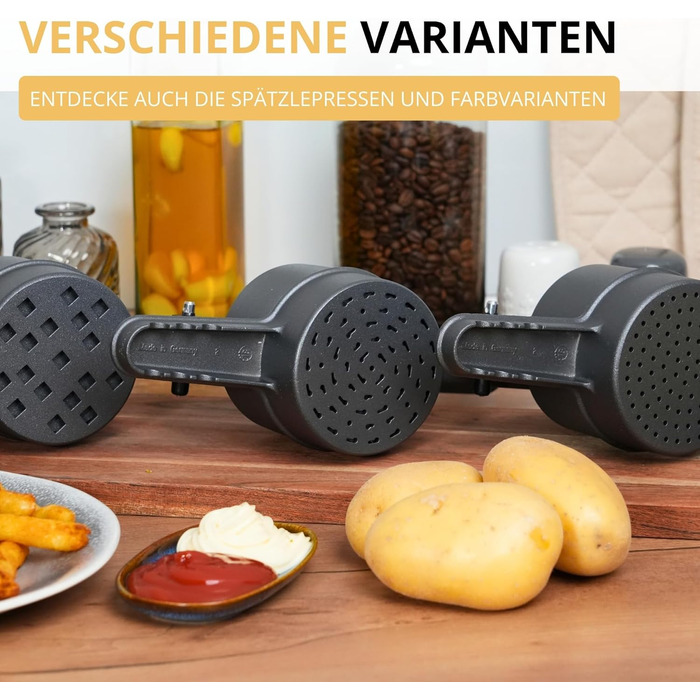 Прес для картоплі фрі, 41 см антрацит Westmark