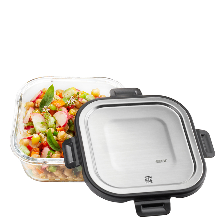 Контейнер пищевой, квадратный, 800 мл Milo Gefu