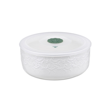 Миска з силіконовою кришкою La Porcellana Bianca INTAVOLA Bows, порцеляна, діам. 15 см