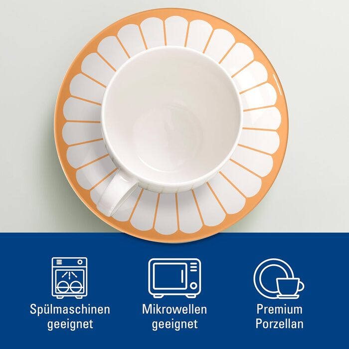 Блюдце кавове 14,8 см, помаранчевий Fleur Villeroy & Boch