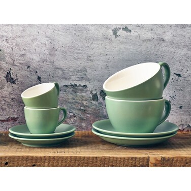 Блюдце 12 см, зелене матове, Matt Sage, Color Tea, GenWare