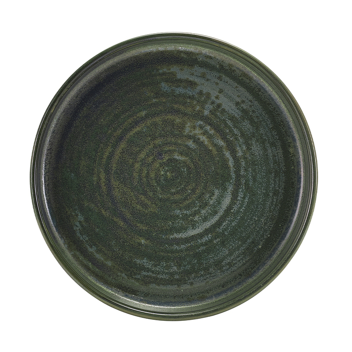 Презентаційна тарілка з бортиком 18*h 2.6 см, зелена, Terra Porcelain Aqua Green, GenWare