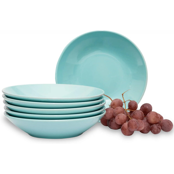 Набор из 6 тарелок для супа 21 см Konsimo