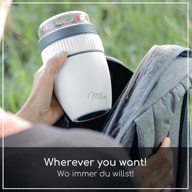 Стаканчик для пластівців Milu 400 мл з назвою MsliMax для йогурту герметичний стаканчик з ложкою (білий, нержавіюча сталь)