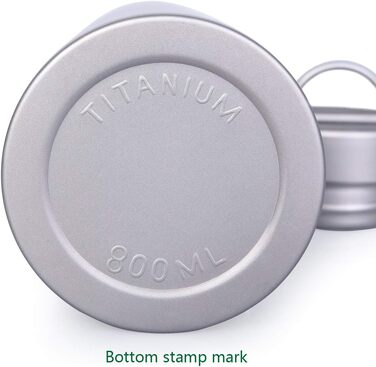 Титанова спортивна пляшка з титановим ковпачком 800 мл. Boundless Voyage