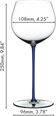Бокал для вина, (Дубовое Шардоне, Синий)
