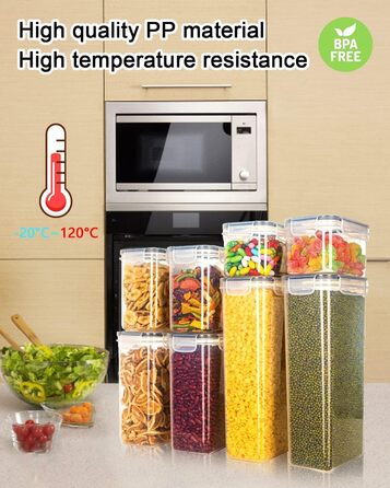 Контейнери для зберігання продуктів Hibisaws, 12 предметів, з кришками, контейнери для заморожування, харчові коробки, без BPA та 100 герметичні, прозорі, 6 x 1 л та 6 x 0,5 л, коробки для приготування їжі, набір Tupperware (24H1)