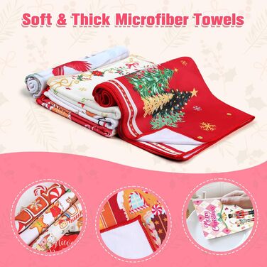 Набір з 2 різдвяних кухонних рушників 60 x 40 см Лускунчик Arquiel
