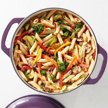 Чавунна форма для запікання Kitchen-Profi Basics круглої емальованої форми (фіолетова, 5,7 л)