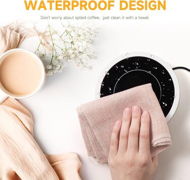 Електричний підігрівач для чашок 36 Вт круглий, білий BTOYM