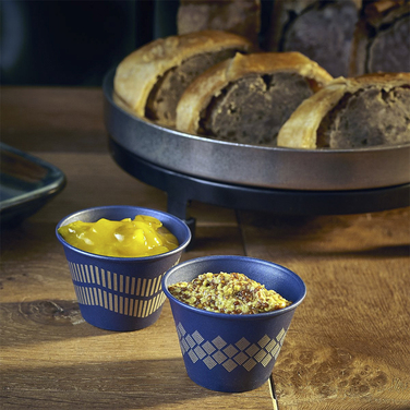 Соусник металлический 71 мл, Metallic Blue Lined, GenWare