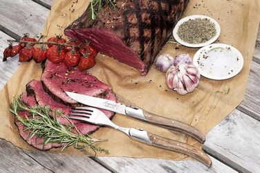 Набір з 6 виделок в дерев'яній коробці Luxury Line Laguiole Style de Vie