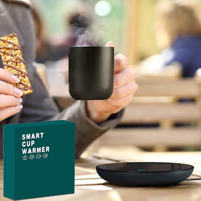 Електричний підігрівач для кави, чорний Azyh