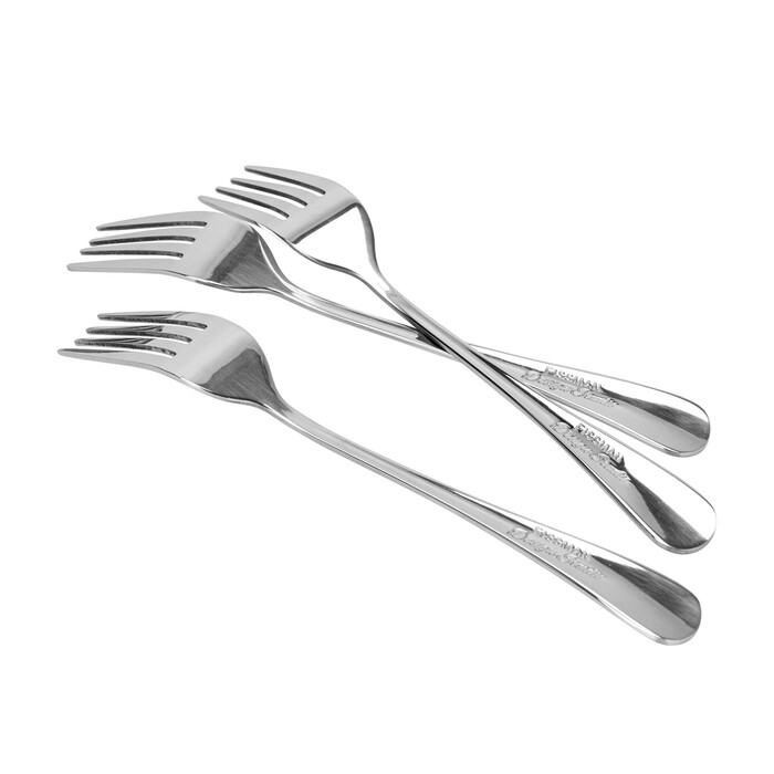 Набір з 3-х виделок Fissman десертних FLAVIA 17 см нержавіюча сталь (3042)
