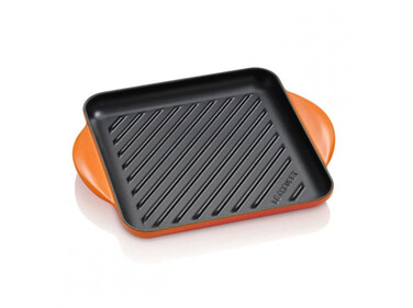 Сковорода-гриль квадратна 23,8 см помаранчевий Flame Le Creuset