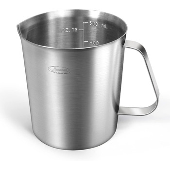 Мірний стакан 500 мл, нержавіюча сталь Vialex