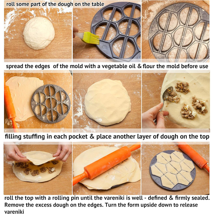 Форма для вареників, пластик,  діаметр 25 см PetriStor