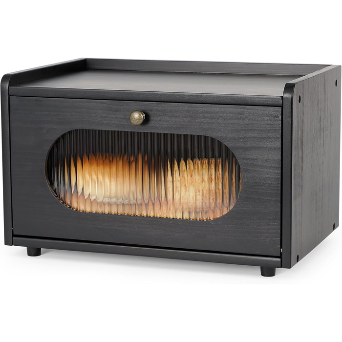 Хлібниця 36,5 х 23,5 х 22 см чорний GUUSII HOME