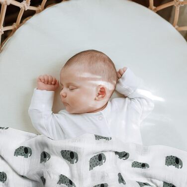 Муслінові серветки GLLQUEN для немовлят, 6 шт. бавовняних серветок для відрижки, 70 см x 70 см, абсорбуючі та дихаючі, ідеально підходять для очищення, витирання та покриття новонароджених (жираф, 3 шт.)