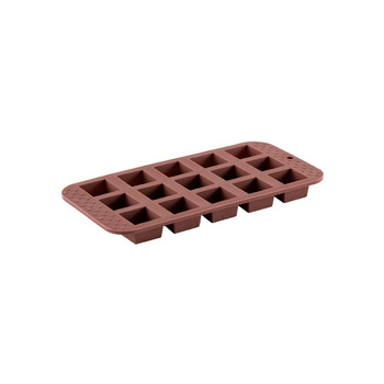 Форма силіконова для виливки шоколадних фігур 21 х 10 см коричневий GIPFEL