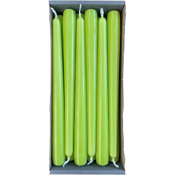 Набір з 12 конічних свічок 2,3 x 25 см, лайм Nordring