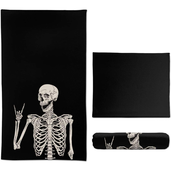 Полотенце многоцелевое 70 х 40 см Скелет Ouqiuwa