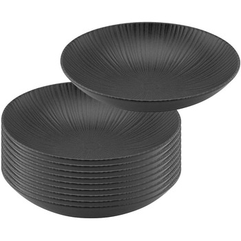 Набір з 10 тарілок 22 см, чорний Vesuvio Creatable