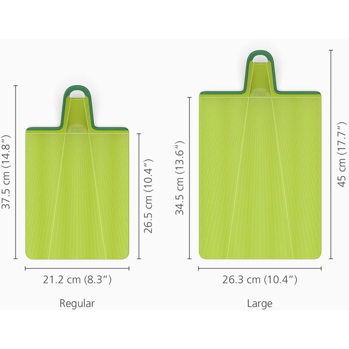 Складна обробна дошка Joseph Joseph Chop2Pot Plus з ручкою - (зелена, велика)