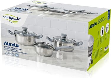 Набір каструль з нержавіючої сталі, 5 предметів Alexia San Ignacio