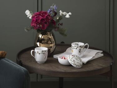 Чаша сервировочная 12 см белая с акварельной росписью Christmas Hammershøi Kähler