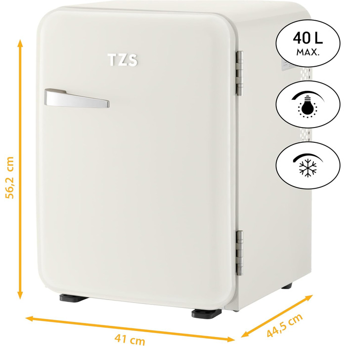Міні-холодильник 40 л кремовий TZS First Austria