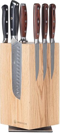 Ножовий блок магнітний з деревини акації Hanseküche