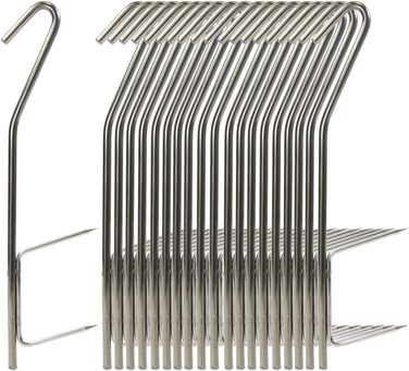 Набір гачків для коптильні з нержавіючої сталі 20 шт 21 см Croch