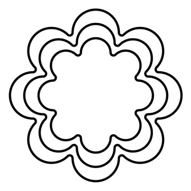 Набір формочок для печива Квіточка 3 шт Kaiser