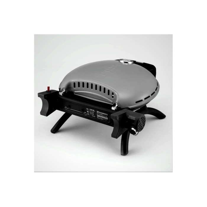 КОМПЛЕКТ Портативний переносний газовий гриль O-GRILL 600T, срібло + шланг в подарунок! Код: 011681