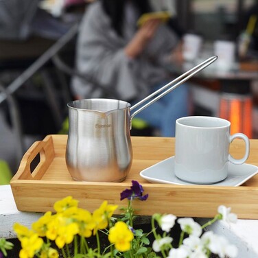 Турка для варіння кави Fissman 8x9 см / 550 мл з індукційним дном (3310)