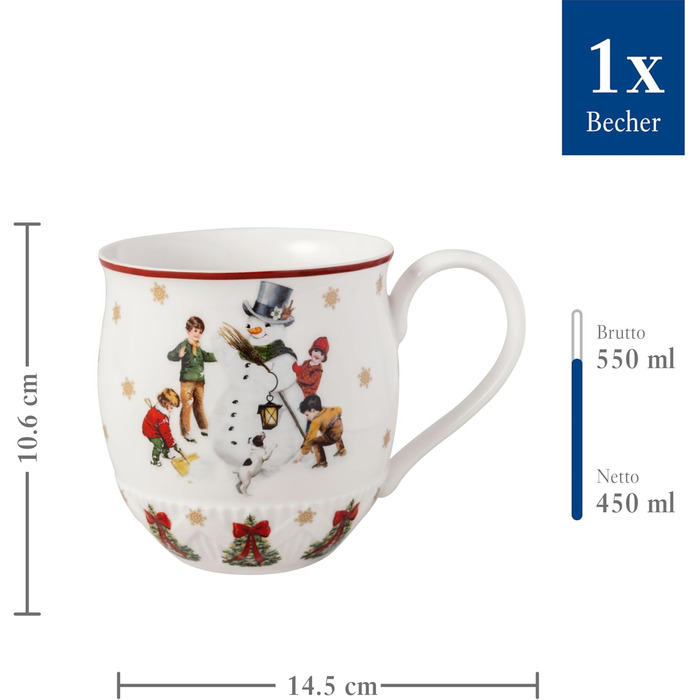 Кухоль з ручкою 0,45 л Сніговик Toy's Fantasy Villeroy & Boch