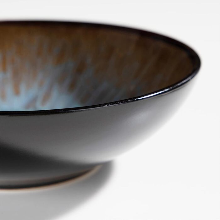 Столовий сервіз з керамограніту, комбінований сервіз BUBBLE vancasso з 32 предметів з фаянсу, набір посуду у вінтажному вигляді, включає миски з пластівцями, кавові чашки, десертні тарілки та обідні тарілки на 8 осіб (VC-BUBBLE-BN-STP-FR, Bubble-bn)