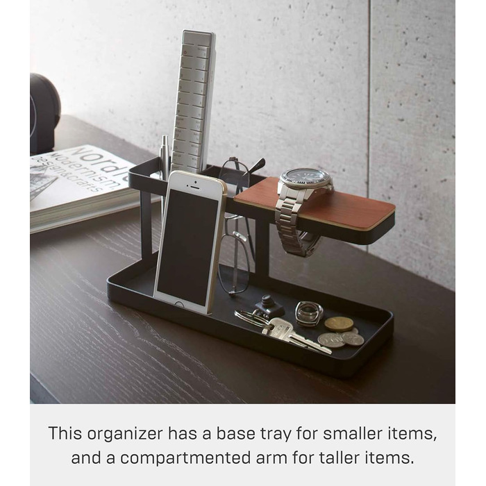 Органайзер для столу Yamazaki Tower, сталевий, чорний, один розмір