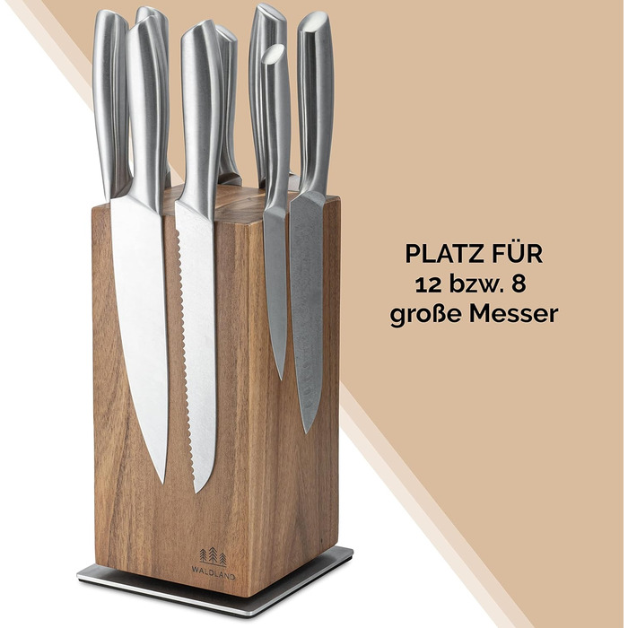 Блок для ножів магнітний та обертовий на 360° Waldland