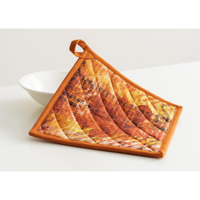 Рукавички для духовки Maison d&39 Hermine, підставки для каструль, 100 бавовна, термостійкі кухонні рукавички, рукавички для духовки (19 см x 33 см) та підставки для каструль (20 см x 20 см) для приготування їжі, Morzine - рукавички для духовки (19 x 33 с