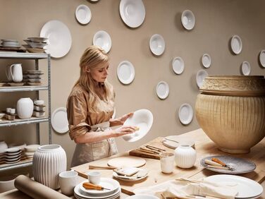 Тарелка овальная 27 см, белая Hammershøi Kähler