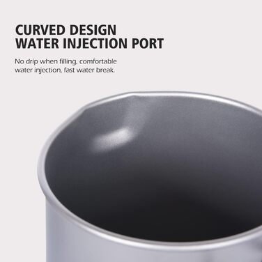 Титановий чайник для кемпінгу 500 мл iBasingo