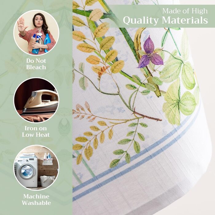 Набір з 3 багатоцільових кухонних рушників Maison d&39 Hermine Сільське Різдво зі 100 бавовни Барні рушники День подяки/Різдво (50 см x 70 см) (Fleurs De Mai)