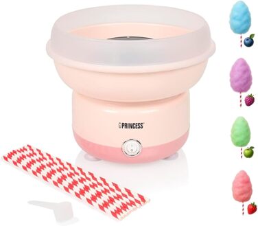 Машина для цукрової вати з 10 паличками та мірною ложкою, потужність 500 Вт Princess