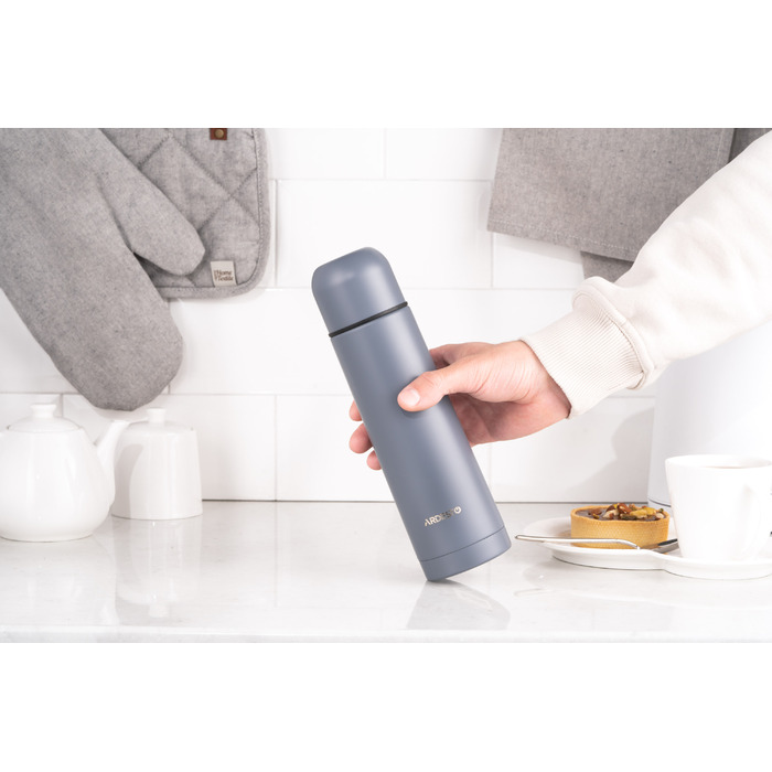 ARDESTO Термос Bright City 500 мл, сірий, нержавіюча сталь