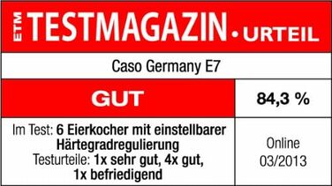 Дизайнерська яйцеварка, електронна яйцеварка до 7 яєць, знімний тримач для яєць, звуковий сигнал, 13 рівнів приготування, без бісфенолу А, з мірним стаканом і яйцесборніком, 14 см Д x 18 см Ш x 20,5 см В, 7 -