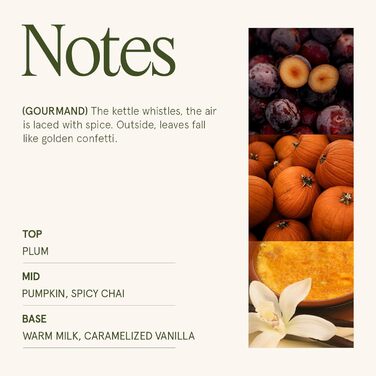 Ароматна свічка La Jole Muse у скляній свічці, подарунок для жінок, ароматичні свічки з сандаловим деревом для дому, час горіння 55 годин, 170 г. (Гарбузовий чай)